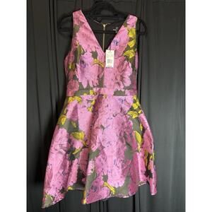 Ronnie Nicole Fit And Flair formal Floral Dress Size 8